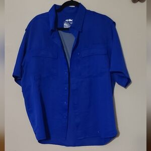 Silver Bait Blue Polyester Shirt